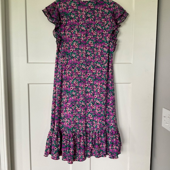 Women's Harper Rose Ruffle Sleeve & Skirt Ditsy Floral Print Mini Dress - Picture 3 of 8